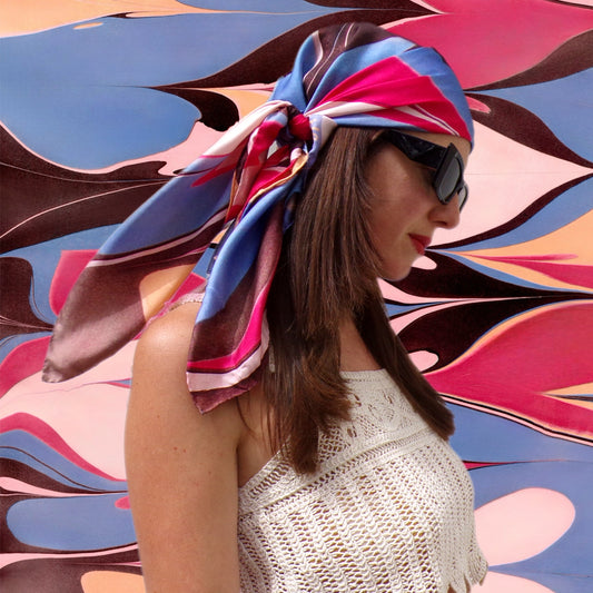The Jeannie Silk Scarf 90cm by 90cm