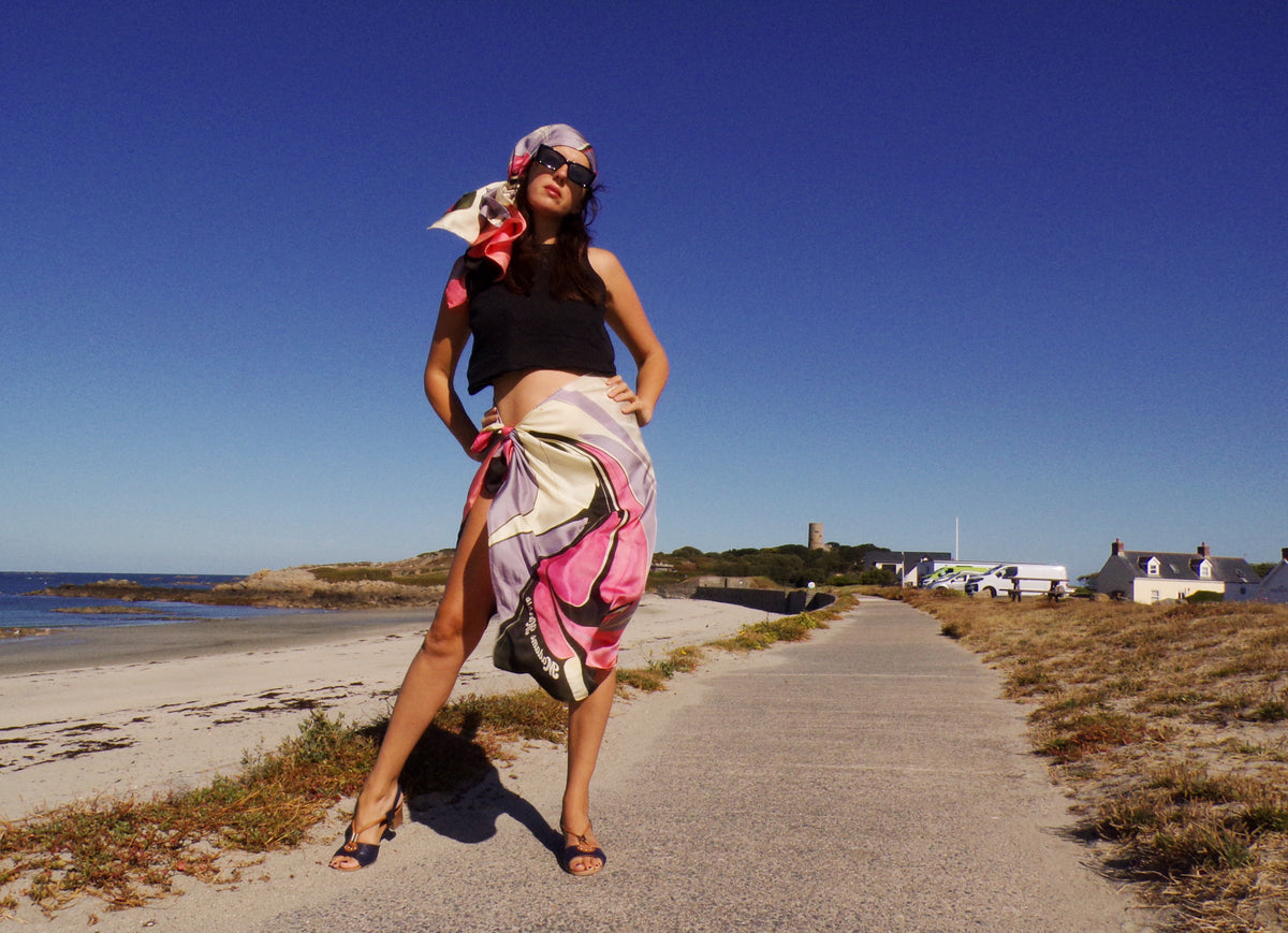 The Olympia Silk Scarf 140cm by 90cm