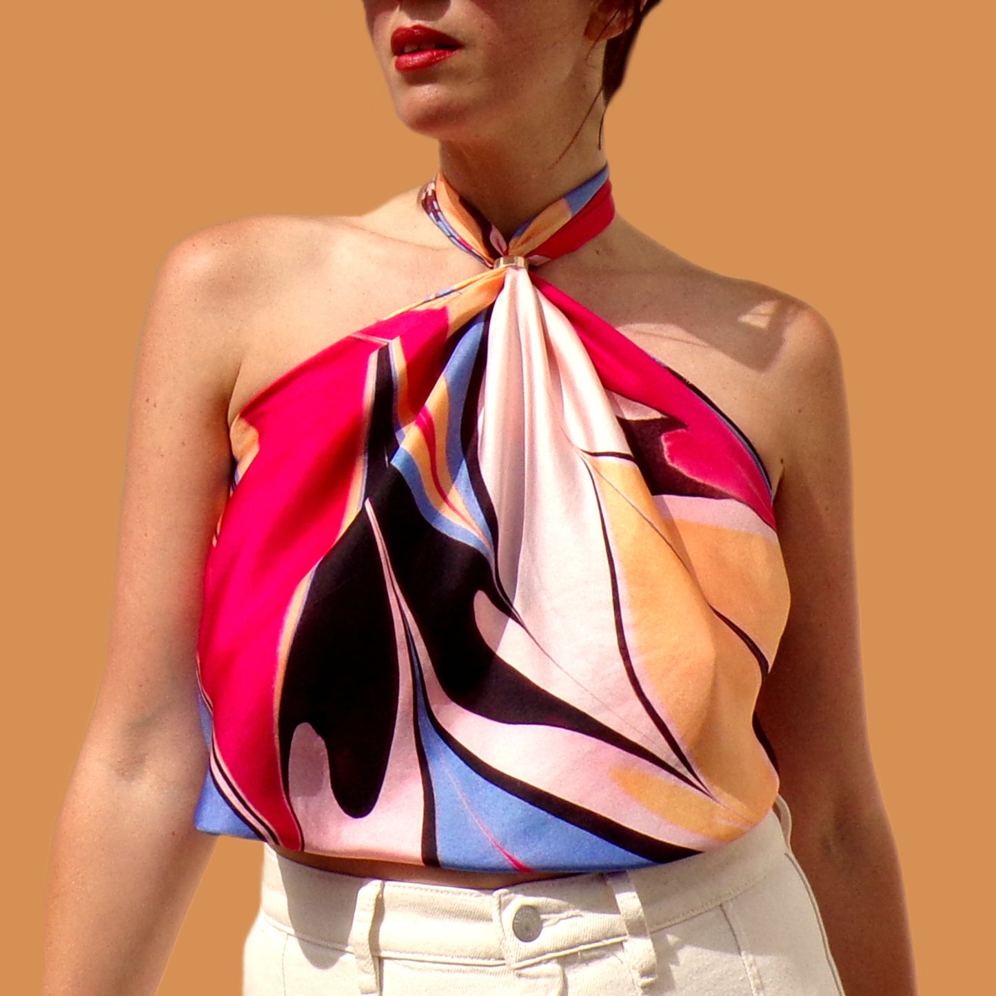 The Jeannie Silk Scarf 90cm by 90cm