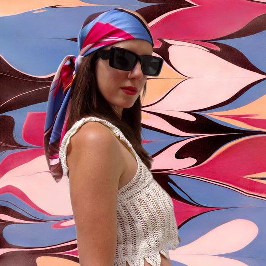 The Jeannie Silk Scarf 90cm by 90cm
