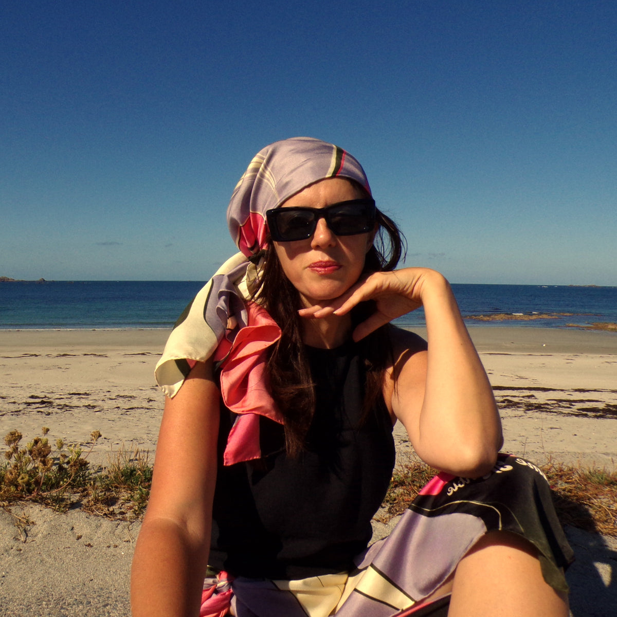 The Olympia Silk Scarf 140cm by 90cm