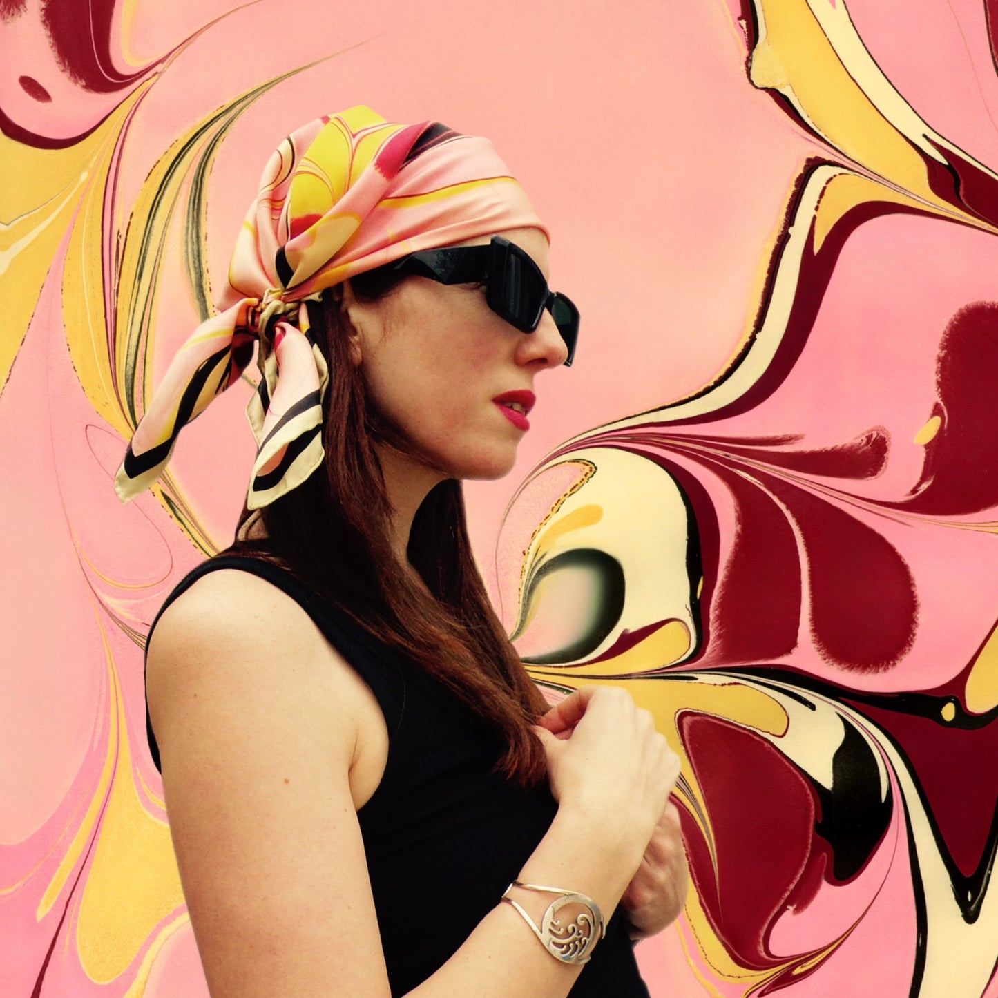 The Betty Silk Scarf 65cm by 65cm