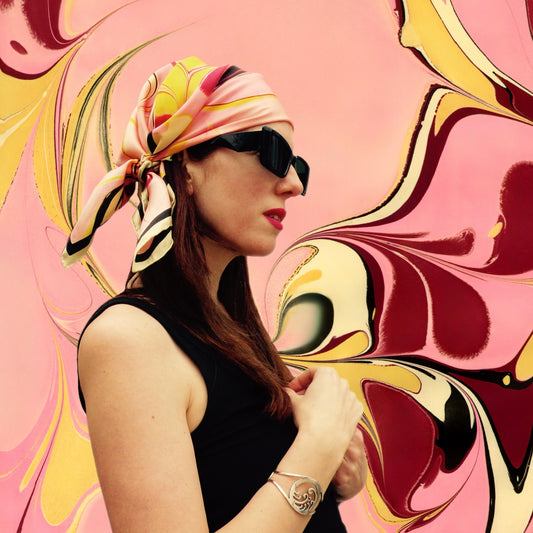The Betty Silk Scarf 65cm by 65cm