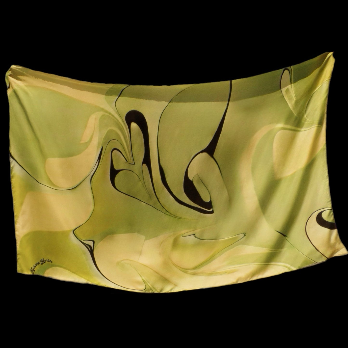 The Perotine Silk Scarf 90cm by 140cm