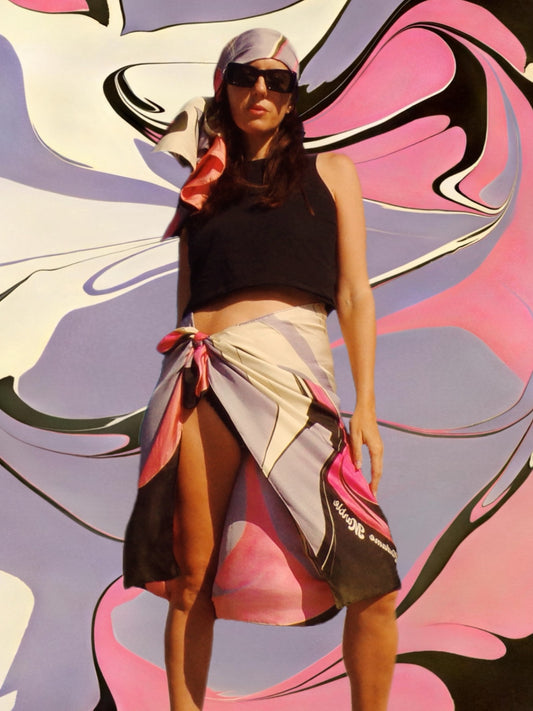 The Olympia Silk Scarf 140cm by 90cm