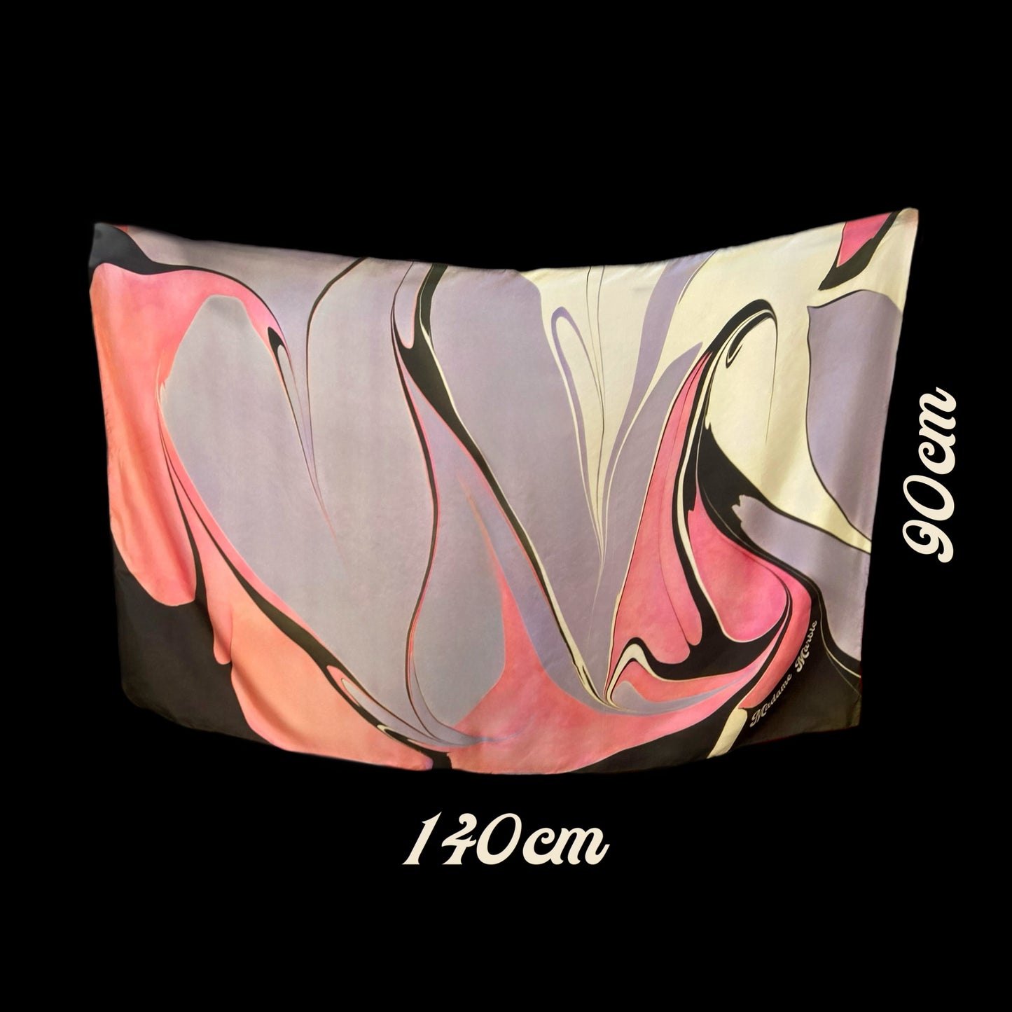The Olympia Silk Scarf 140cm by 90cm