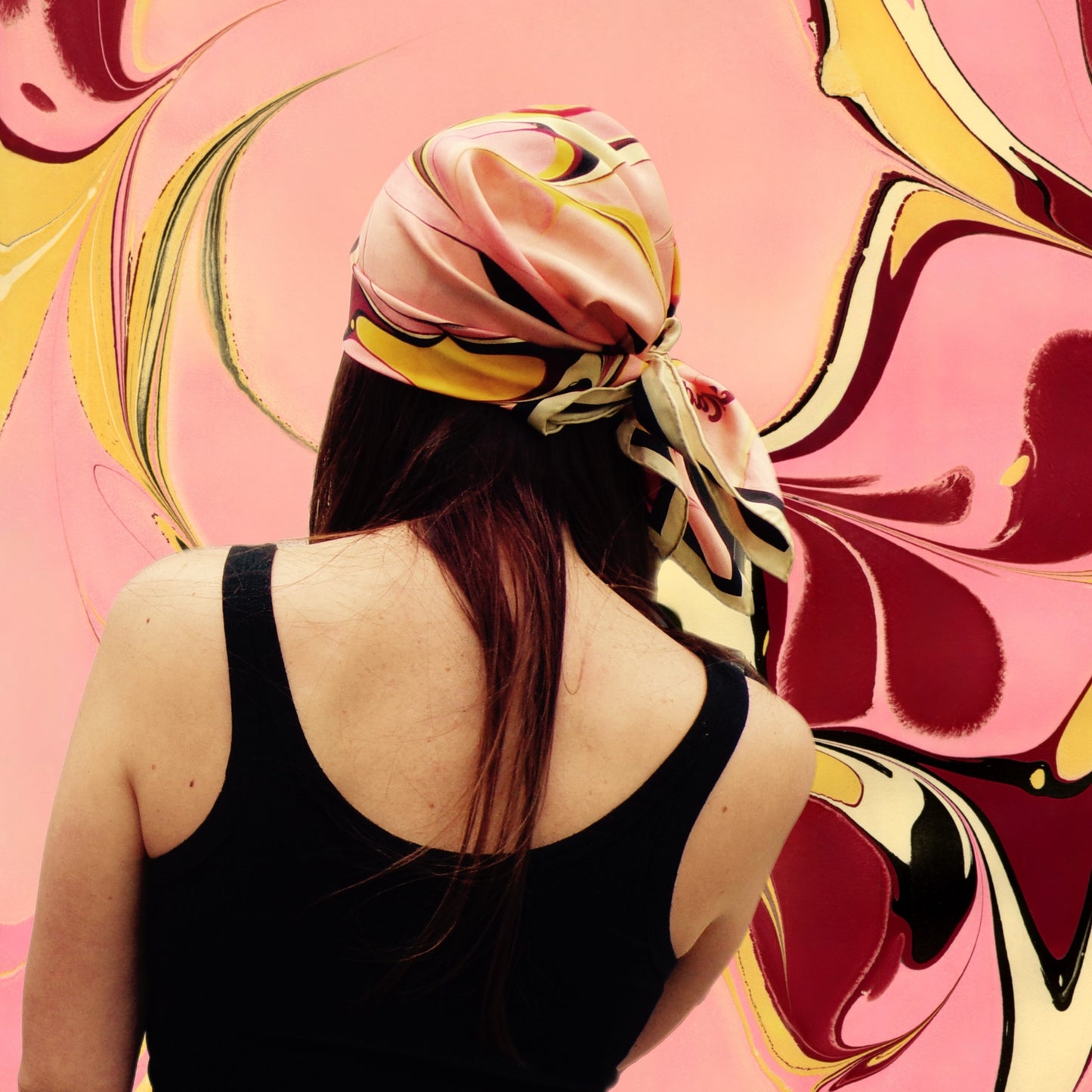The Betty Silk Scarf 65cm by 65cm