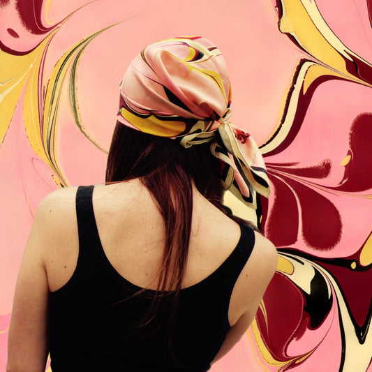 The Betty Silk Scarf 65cm by 65cm